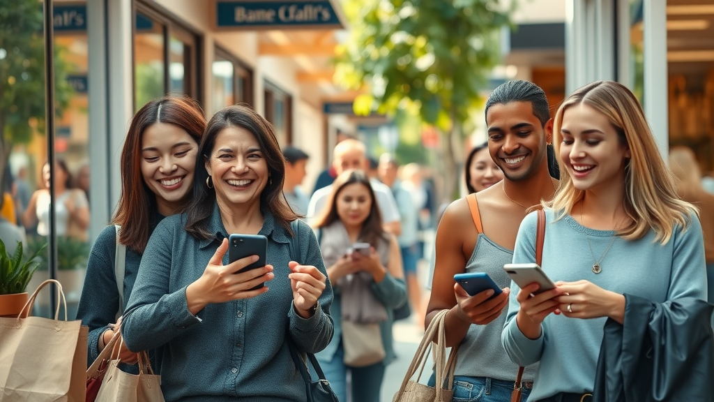 local businesses shoppers mobile phones digital coupons mobile marketing local audience