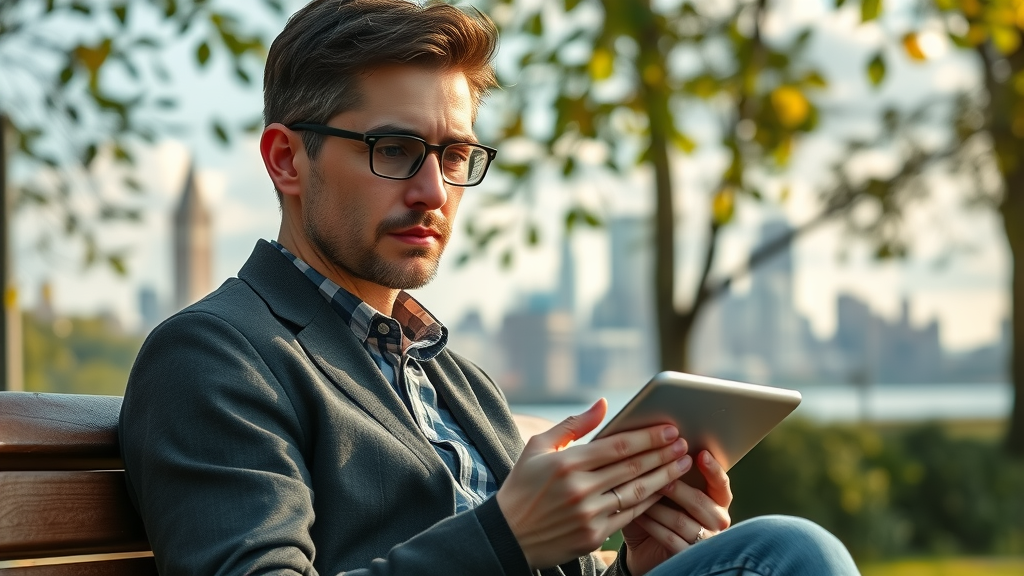 Curious person reading about the importance of local expertise in real estate and health services