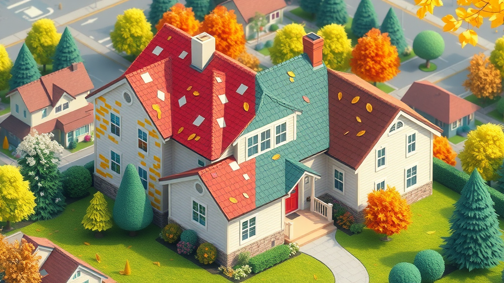 a house under roof replacement through changing seasons, timing roofing contractors for best results