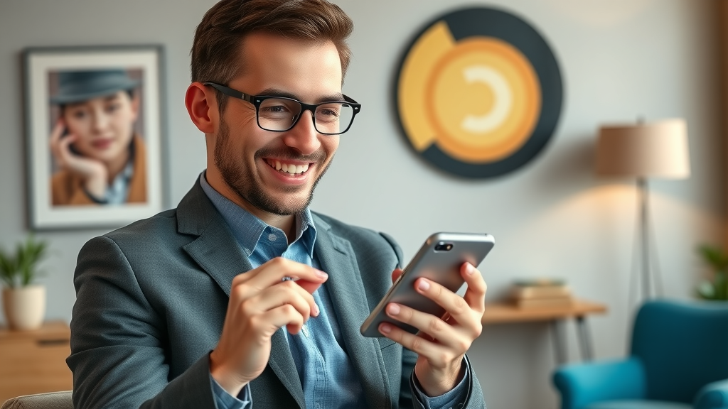 mobile optimization online advertising local businesses modern business owner reviewing responsive ad layout