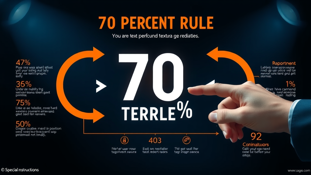 Infographic illustrating 70 percent rule for fix and flip loans