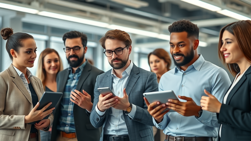 SEO techniques: business team using voice assistants and AI-driven search tools
