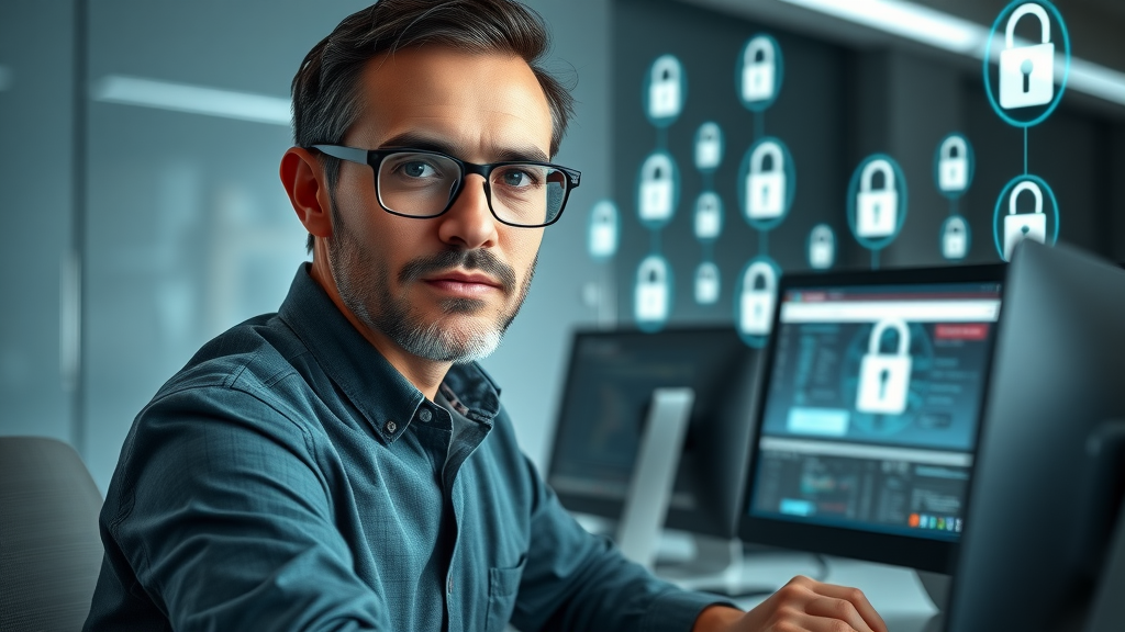 IT specialist ensuring security and management software functionality for a community website
