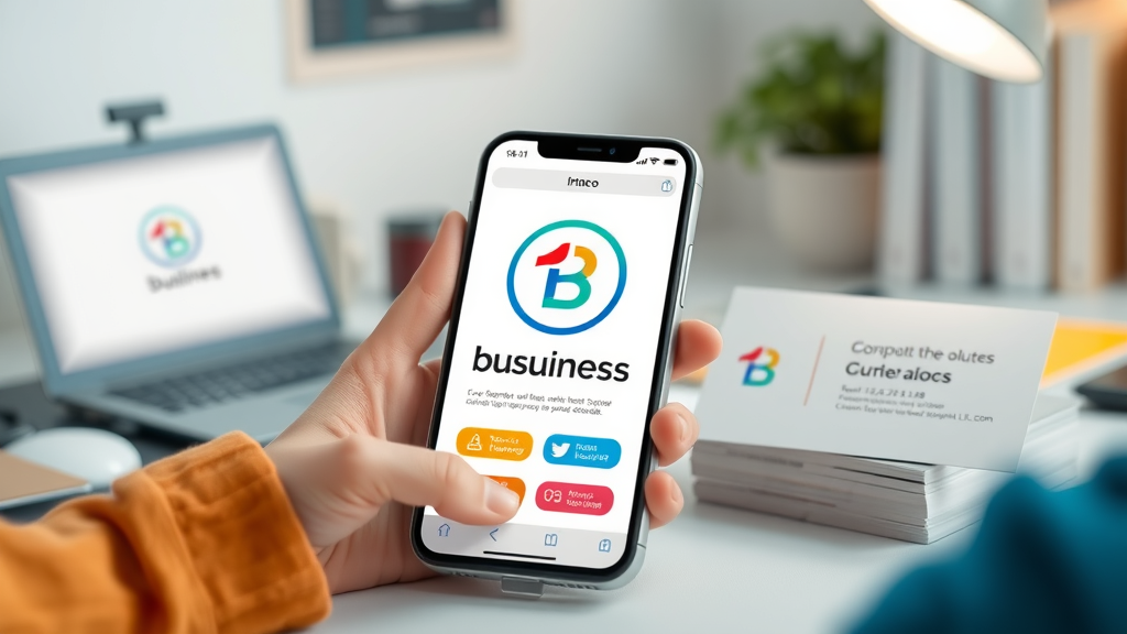 stylish business logo and branding elements displayed for small business, digital marketing for small businesses