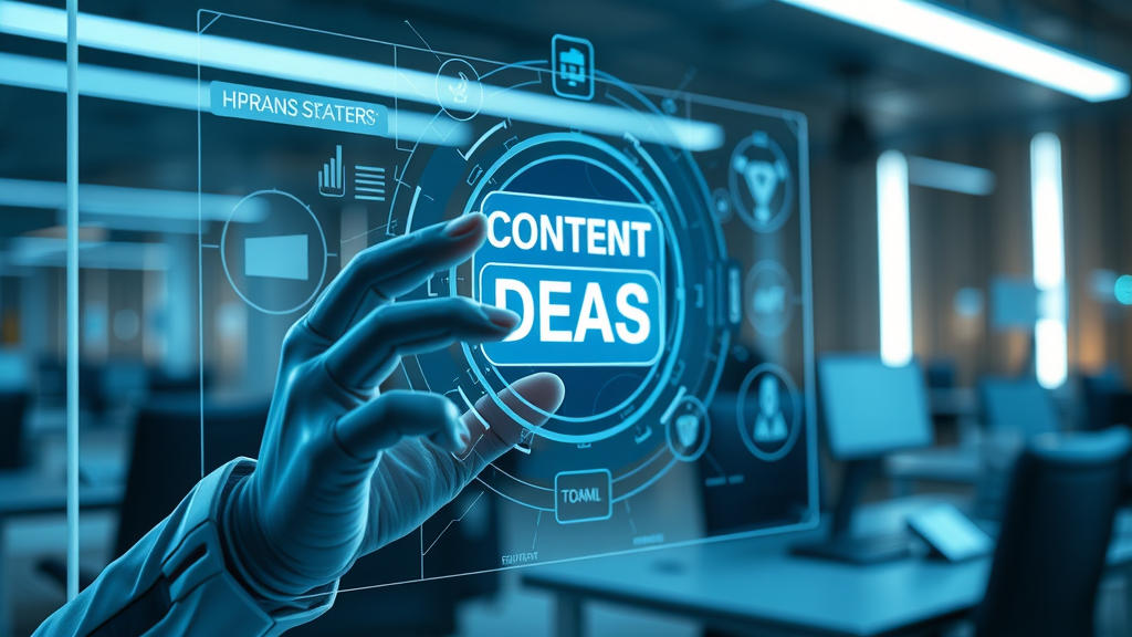 AI content idea generator tool aiding Phoenix business in content creation