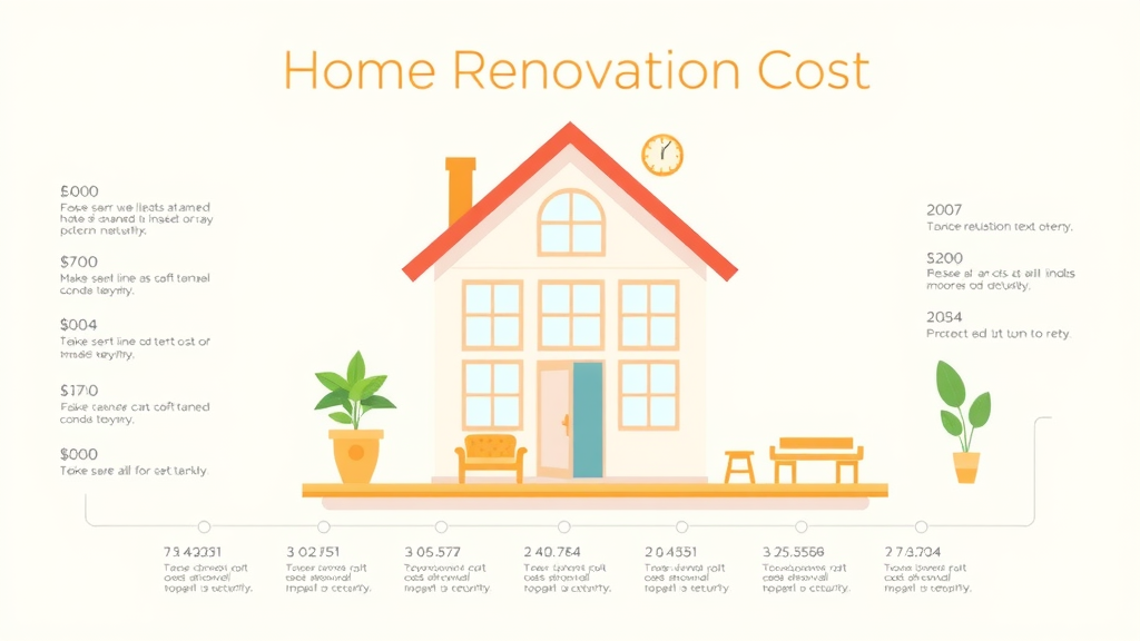 infographic breakdown of average home renovation costs by project type