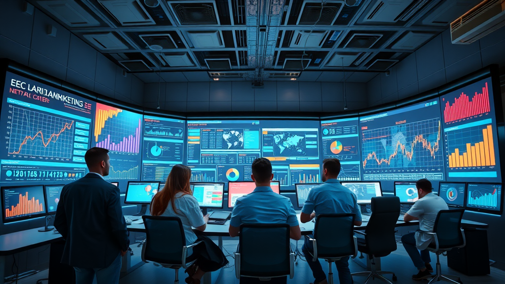 OAB Consulting Inc marketing team monitors analytics in advanced control center