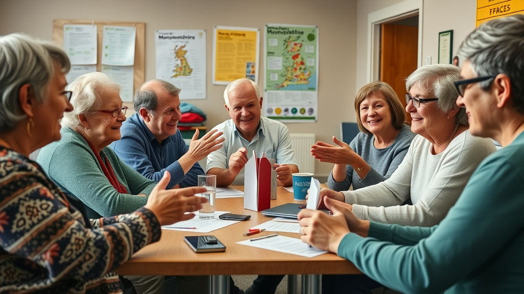 Dynamic community meeting with Monmouthshire residents collaborating at monmouthshiremedia.com