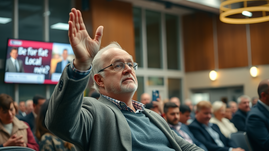 inspired Monmouthshire resident hopeful raising hand to speak at council meeting monmouthshiremedia needs you