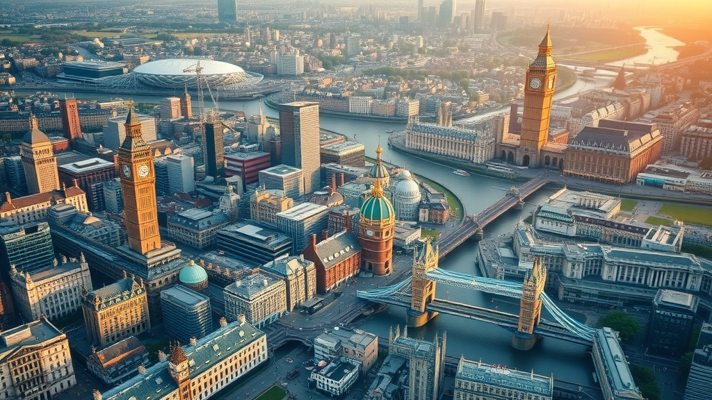 Detailed map of London with business hotspot markers, top boroughs highlighted for small businesses in directory