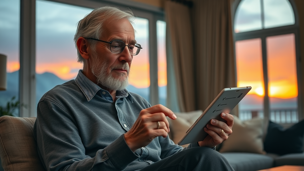 Older adult reviewing digital checklist for Utah estate planning mistakes and avoiding probate.