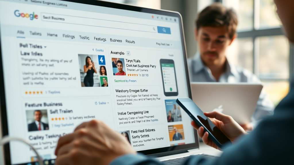 local pack business listings search engine results reviews map directions