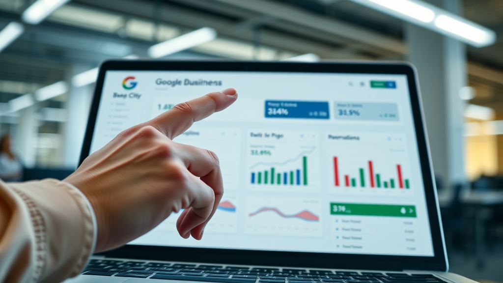 clean digital dashboard display, updating google business profile, call tracking, phone leads, local seo, google business profile, business profile, tracking number, call data, call history