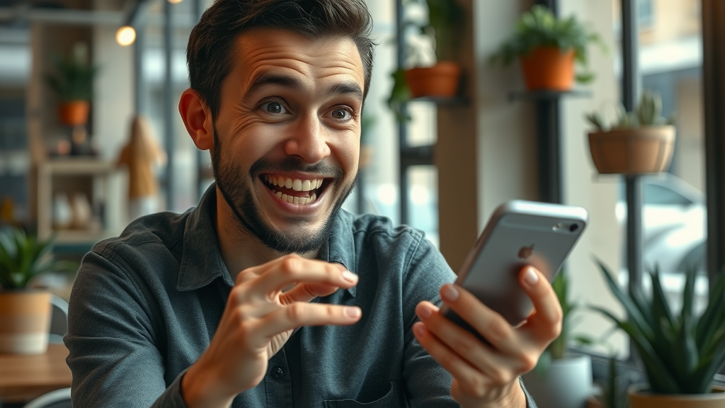 enthusiastic user receiving personalized push notification in mobile app, effective user engagement through retargeting for mobile apps
