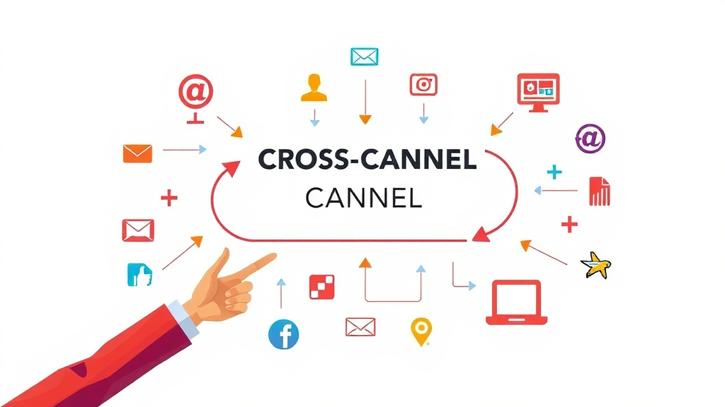 cross-channel, omnichannel, multi-channel marketing diagram infographic for small business