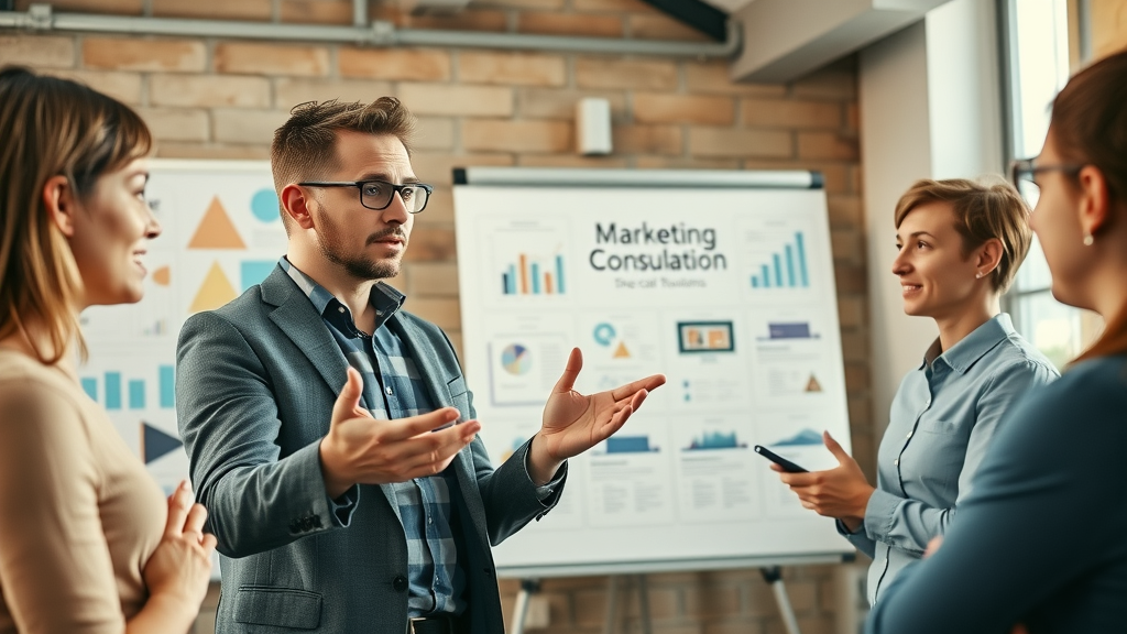 marketing consultant offering cross-channel marketing tips for small business owners