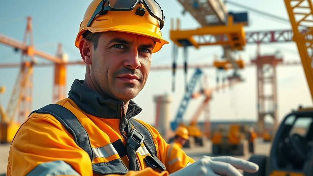 Certified crane operator guides safe lift, highlighting expert crane rental solutions.