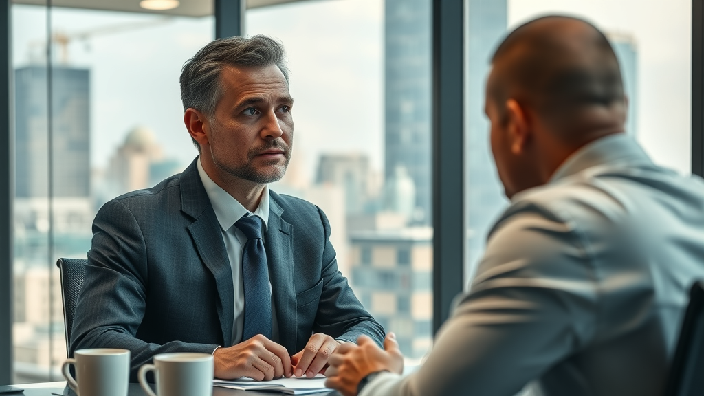tire kickers to paying customers, salesperson observing a hesitant customer in a glass-walled office